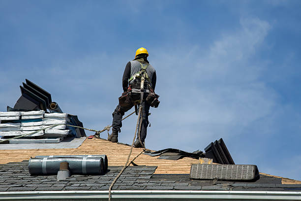 Professional Gutter Installation technician working in New Laguna, NM